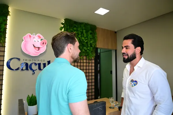 Reunião com proprietários e funcionários do Frigorífico Caçula